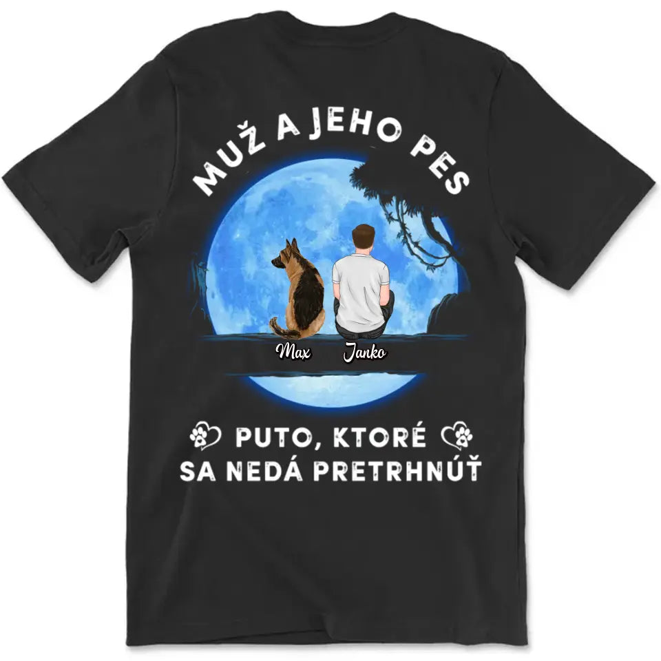 Dievča a jej pes - Modrý Mesiac