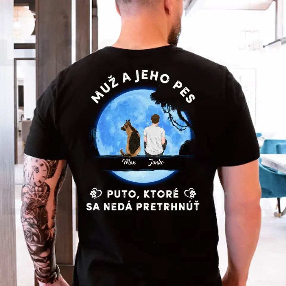 Dievča a jej pes - Modrý Mesiac